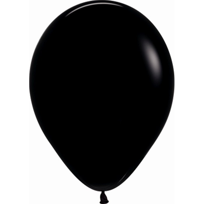 12 GLOBOS NGROS 30cm -R12 SEMPERTEX