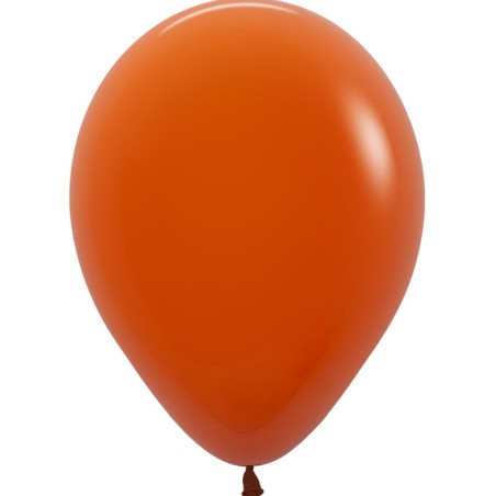 100 GLOBOS NARANJAS COBRIZO 12.5CM -R5 SEMPERTEX