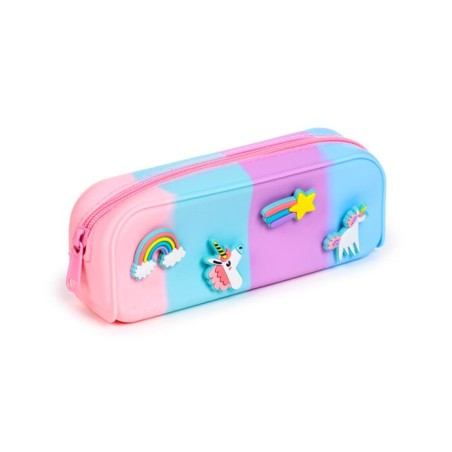 ESTUCHE SILICONA CON ADORNOS UNICORNIO