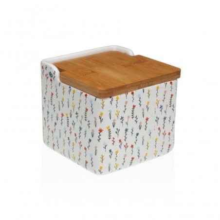 SALERO FLORES BLUME TAPA BAMBU