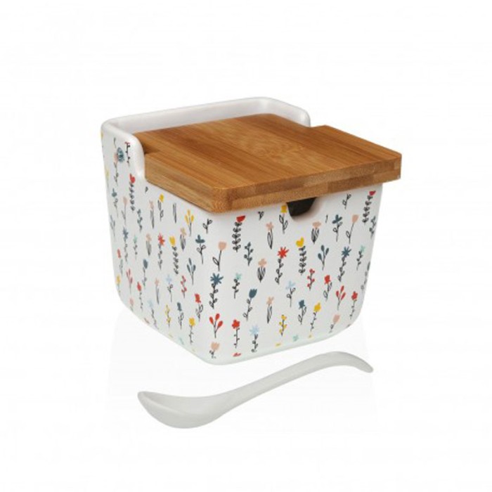 AZUCARERO TAPA BAMBU FLORES BLUME