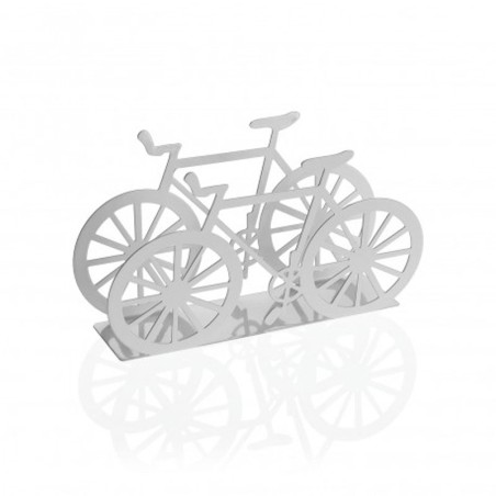 SERVILLETERO BICICLETA BLANCO METALICO