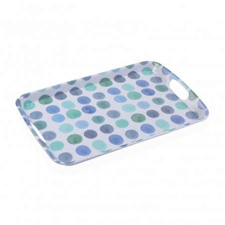 BANDEJA PUNTOS AZULES BUBBLE 46X31X3