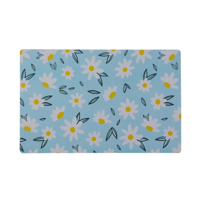 MANTEL INDIVIDUAL AZUL MARGARITAS