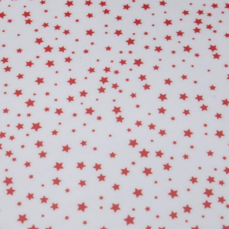 BANDEJA ESTRELLITAS ROJAS GRANDE 46X31X3 