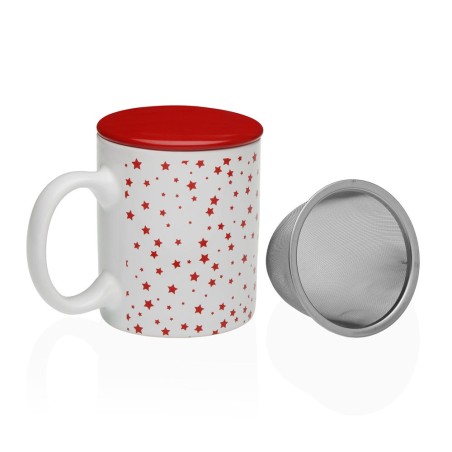 TAZA INFUSION ESTRELLITAS ROJAS 