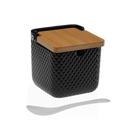 AZUCARERO NEGRO TAPA BAMBU