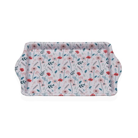 BANDEJA METALICA FLORES VERDI 21.5X14.5X 2 CM