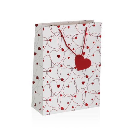 BOLSA PAPEL CORAZONES 10X18X23 CM