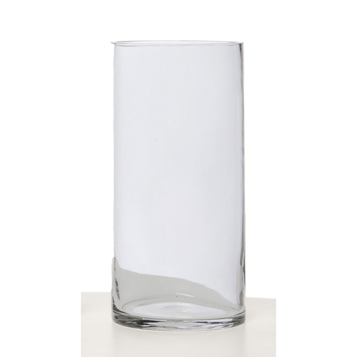 JARRON TUBO 25CM VIDRIO