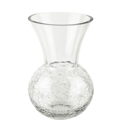 JARRON ESFERA C/CUELLO CRAQUELE 18CM