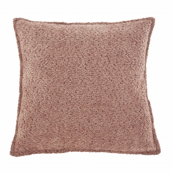 COJIN ROSA RIZO SUAVE 45X45CM