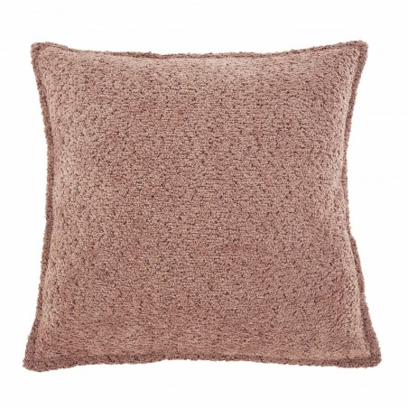 COJIN ROSA RIZO SUAVE 45X45CM