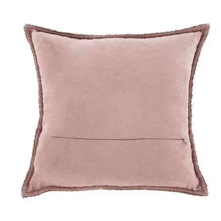 COJIN ROSA RIZO SUAVE 45X45CM