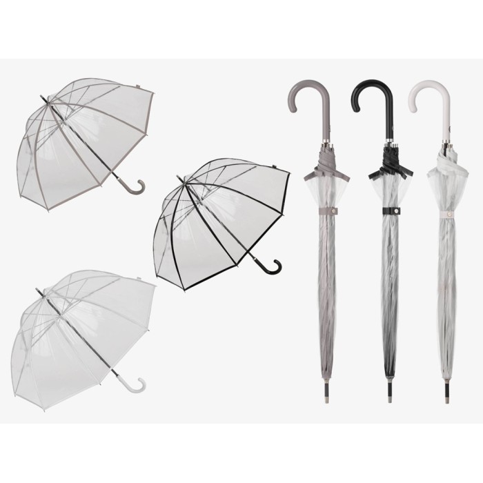 PARAGUAS TRANSPARENTE CUPULA