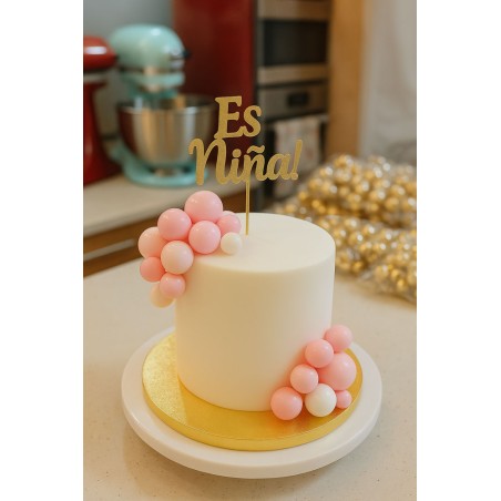 20 BOLAS ROSAS DOCRACION DE TARTAS