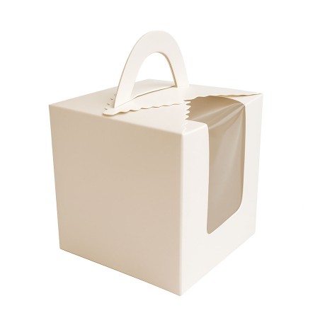 CAJA INDIVIDUAL CUPCAKES CON VENTANA