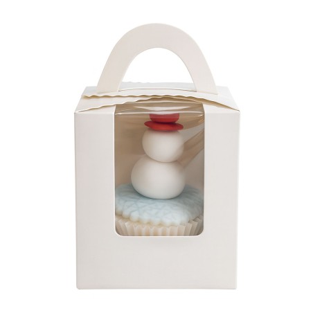 CAJA INDIVIDUAL CUPCAKES CON VENTANA