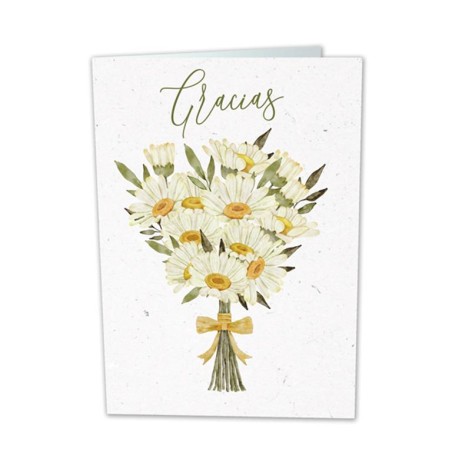 POSTAL GRACIAS MARGARITAS 