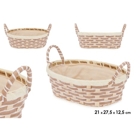 CESTA ASAS TRENZADA OVALADA /24