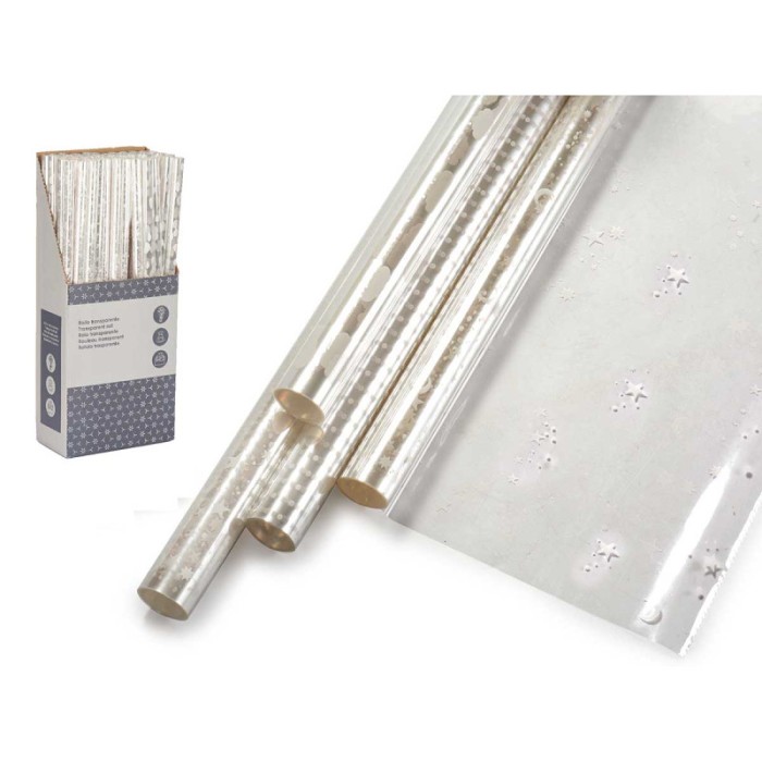 ROLLO 70X500CM TRANSPARENTE ESTAMPADO 