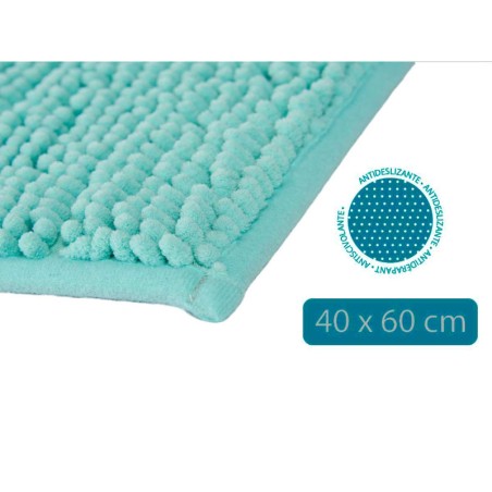 ALFOMBRA AZUL JADE 40X60 CM BAÑO/12