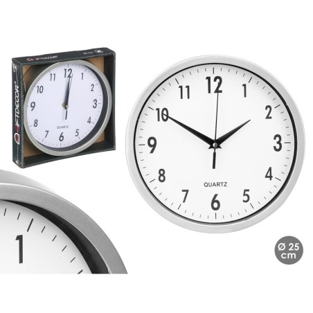 RELOJ GRIS REDONDO