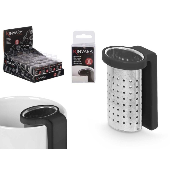 FILTRO TE ACERO CON ASA NEGRA