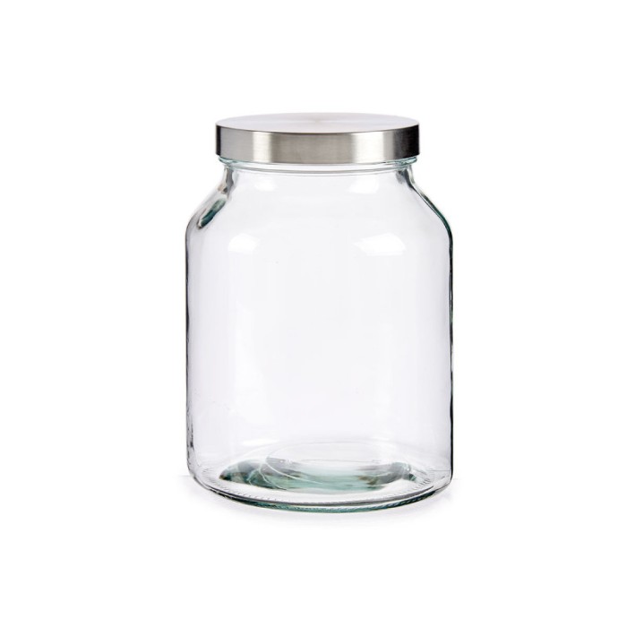 TARRO 3 LITROS VIDRIO TAPA METAL /8