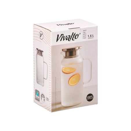 JARRA BOROSILICATO 1.5 L CUADRADA