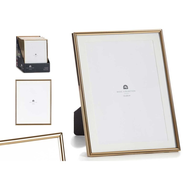 PORTAFOTOS DORADO 15X20CM