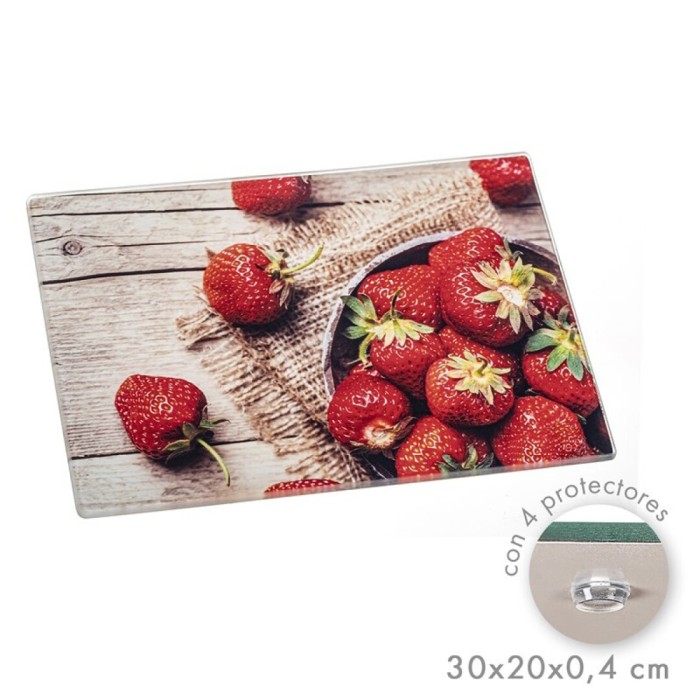 TABLA FRESAS CRISTAL 30X20 CM