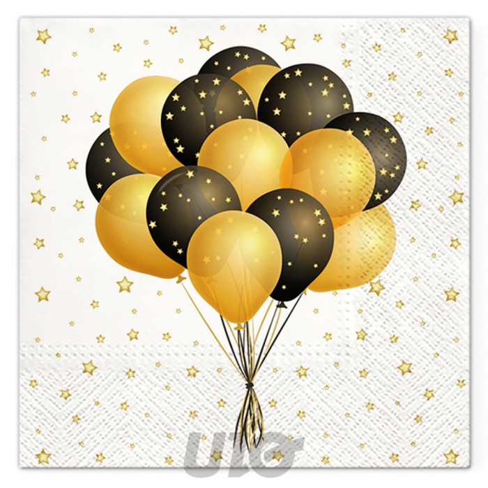 20 SERVILLETAS GLOBOS DE FIESTA