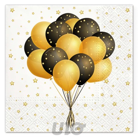 20 SERVILLETAS GLOBOS DE FIESTA