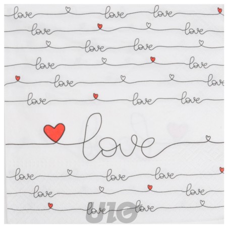 20 SERVILLETAS NEW LOVE
