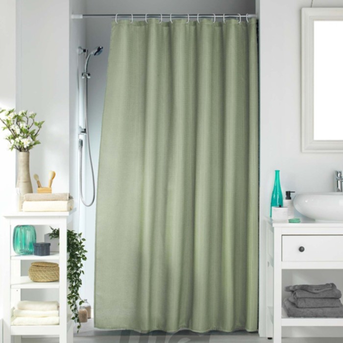 CORTINA JACQUARD SALVIA VERDE 180X200CM