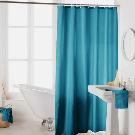 CORTINA DUCHA AZUL 180X200 CM POLIESTER