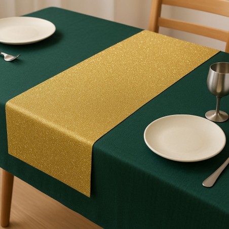 Camino de mesa efecto brillo de papel 40cm *250CM