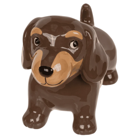 HUCHA PERRO TECKEL CERÁMICA 18X13CM