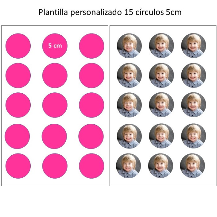 PAPEL DE AZÚCAR PARA GALLETAS - 15 CIRCULOS 5CM