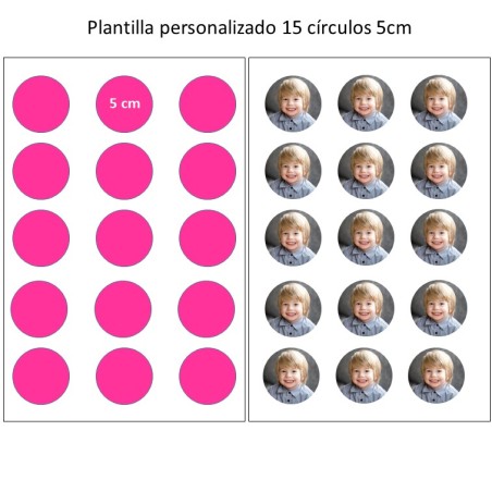 PAPEL DE AZÚCAR PARA GALLETAS - 15 CIRCULOS 5CM