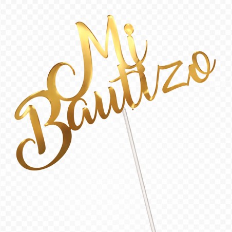 TOPPER MI BAUTIZO 1 CAPA CARTULINA