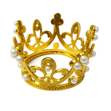 MINI CORONA 5CM DORADA PLASTICO