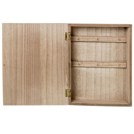 Caja Porta Llaves Madera Deco. Azulejo Flores 20x5,5x26cm