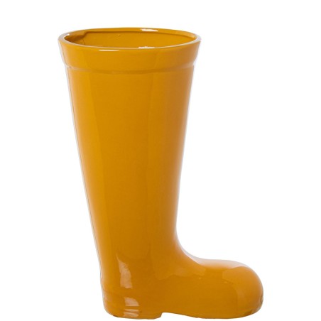 PARAGÜERO BOTA MOSTAZA CERÁMICA 32X18X45 CM