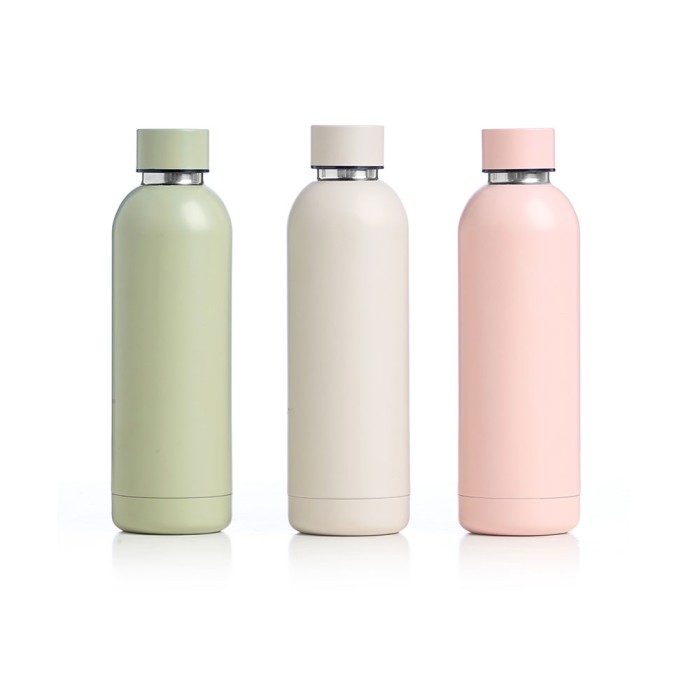 BOTELLA TERMO 500ML COLORES PASTELES 