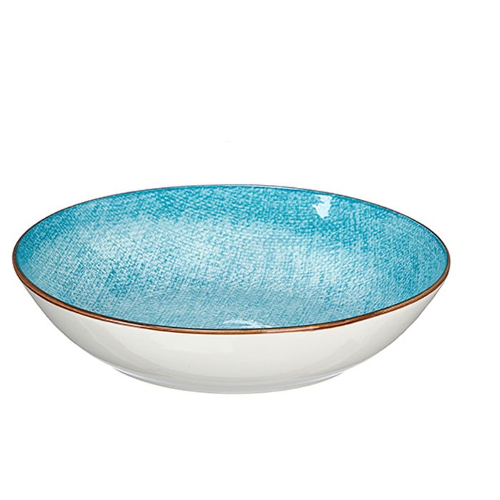 PLATO AZUL HONDO PORCELANA