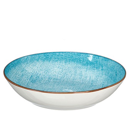 PLATO AZUL HONDO PORCELANA
