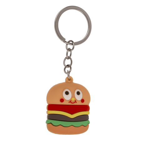 LLAVERO COMIDA RÁPIDA METÁLICO