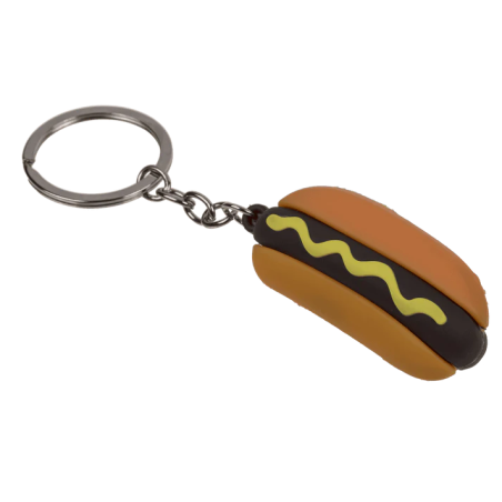 LLAVERO COMIDA RÁPIDA METÁLICO